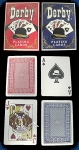 Derby Poker Size Karten - Single Deck Blau (Regular Index)