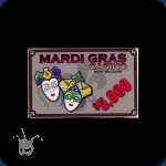 Mardi Gras Casino Denom - Plaque 5000