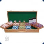 Paulson Pharaoh's Denom - Set 500 Chips (Eichenholzkoffer)