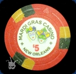 Mardi Gras Casino Denom - $5 Chip