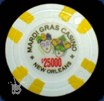 Mardi Gras Casino Denom - $25000 Chip