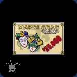 Mardi Gras Casino Denom - Plaque 25000