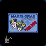 Mardi Gras Casino Denom - Plaque 100000