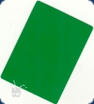Cut Card green - Poker Size