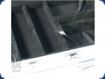 Aluminiumkoffer (für 500 Chips) - Alu/Schwarz