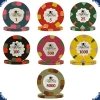 Paulson Tophat & Cane Pokerchips - Sample Set (7 Chips)