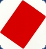 Cut Card red - Bridge Size
