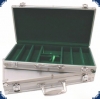 Aluminium Case (for 300 Chips) - alu/green